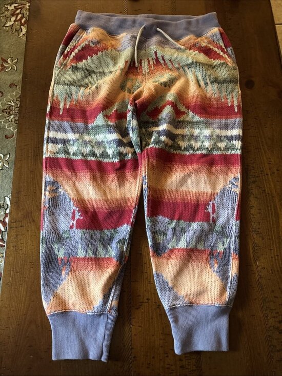 Polo Ralph Lauren Pants - Women's Polo Ralph Lauren Southwestern Fleece Joggers  Sweatpants Medium